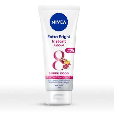 Promo Harga Nivea Extra Bright 10 Super Vitamins & Skin Food Serum 180 ml - Blibli