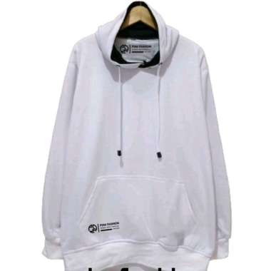 Sweater Hoodie Polos Distro Original Brand Pria Wanita Jeket Hoodie Cowok Cewek Oversize Putih M