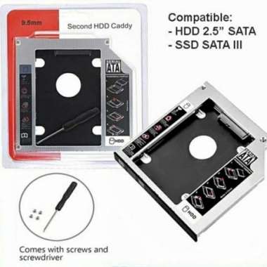 HDD CADDY 9.5MM SATA / DVD SLOT TO HDD SLOT / SSD CADDY