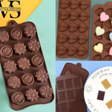 Cetakan Silikon BPA Free Tahan Panas Pudding Jelly Agar-Agar Coklat / cetakan puding / cetakan silik