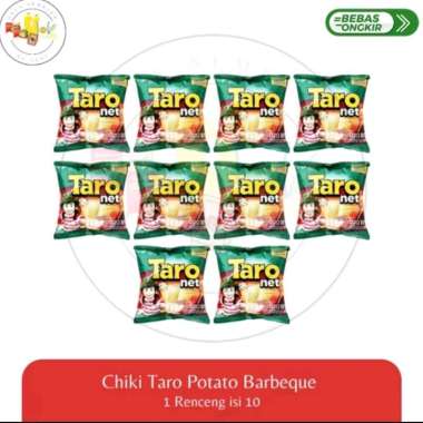 Chiki Taro Potato Barbeque 1 Renceng isi 10