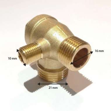 Check Valve Katup Satu Arah Kompresor Angin Portable 3/4 HP - 1 HP Bahan Kuningan