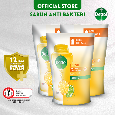 Promo Harga Dettol Body Wash Fresh 410 ml - Blibli