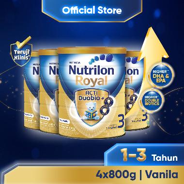 Nutrilon Royal 3 Vanila Susu Pertumbuhan 800 g x 4 Pcs