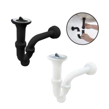 sifon angsa pvc pembuangan wastafel sifon wastafel sifon leher angsa p HITAM