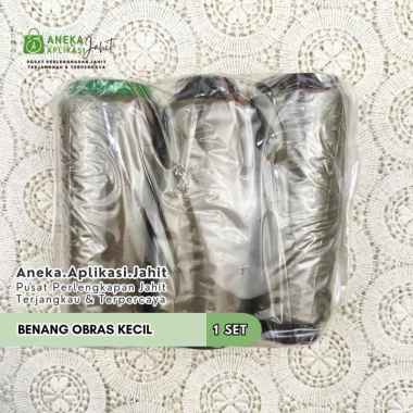 BENANG OBRAS KECIL / BENANG PINGGIR KECIL / BENANG POLYSTER OBRAS / BENANG OBRAS POLISTER HIJAU ARMY