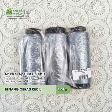 BENANG OBRAS KECIL / BENANG PINGGIR KECIL / BENANG POLYSTER OBRAS / BENANG OBRAS POLISTER ABU 394