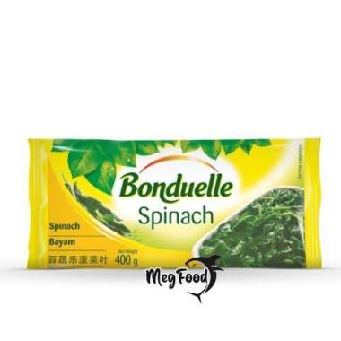 Bonduelle Vegetable Leaf Spinach Frozen / Daun Bayam Frozen 400 Gram