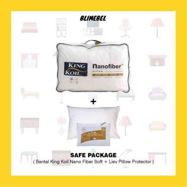 [DISTRIBUTOR RESMI] King Koil Nano Fiber Soft Pillow - Bantal Kingkoil Nanofiber Soft Safe Package