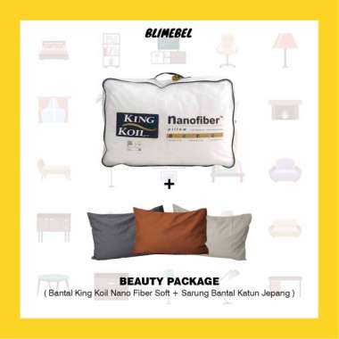 [DISTRIBUTOR RESMI] King Koil Nano Fiber Soft Pillow - Bantal Kingkoil Nanofiber Soft Beauty Package