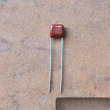 Kapasitor Milar Merah 104J 104 100 N 100 V Volt Capacitor 100nF 100v