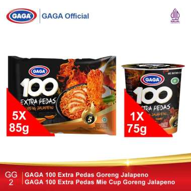 Promo Harga Gaga 100 Extra Pedas Goreng Jalapeno 75 gr - Blibli