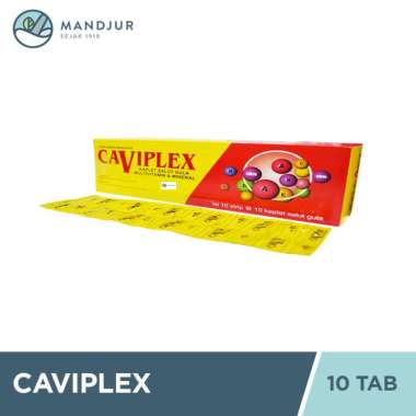 Caviplex Strip 10 Kaplet - Multivitamin Lengkap untuk Kesehatan Tubuh