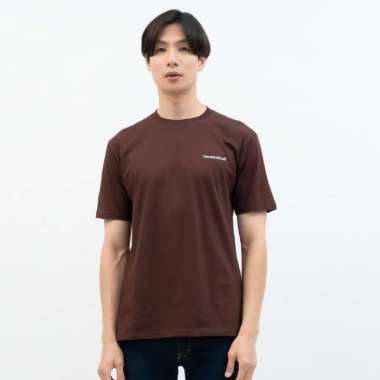 Kaos Polos Pria Premium Katun Combed Lengan Pendek Cokelat coklat L