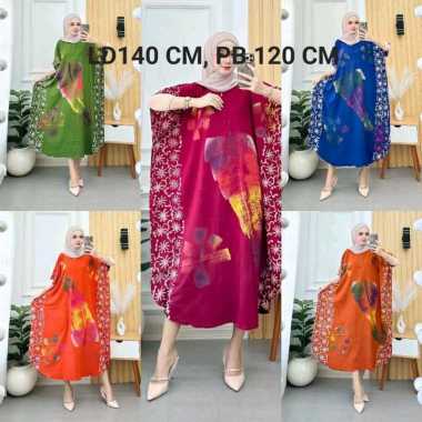 Snoebel DJ LOWO CAP COLOUFUL DASTER BATIK LONGDRESS XXL DAUN KECIL