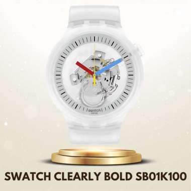 Swatch SB01K100 Clearly Bold Jam Tangan Swatch Original