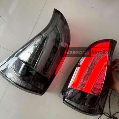 Stoplamp Avanza Lampu Belakang Xenia 12 - up Led Bar black chrome