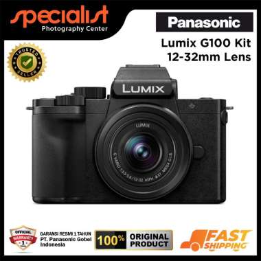 Panasonic Lumix G100 Kit 12-32mm Lens Hitam