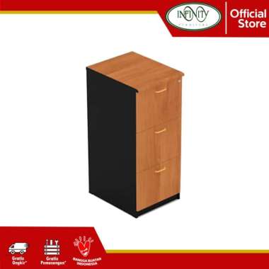 Filling Cabinet 3 Laci Gold UFL 4253 Cherry JADETABEK