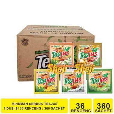 360 SACHET MINUMAN SERBUK TEA JUS ( 1 DUS) TEA JUS MELATI 360 SACHET