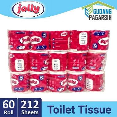Jolly Toilet Tissue Core Emboss 212 Sheets [60 Roll - 1 Ball/Karton]