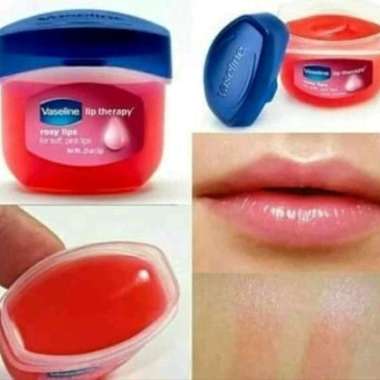vaseline lip therapy lip balm vaselin pelembab bibir strawberry