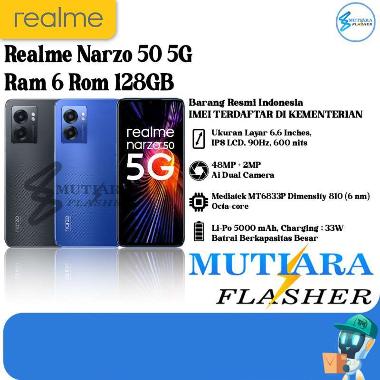 Realme Narzo 50 5G Ram 6 Rom 128GB Hyper Blue