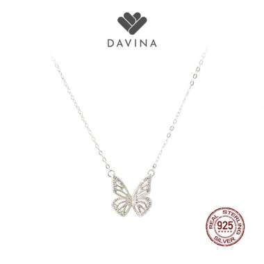 DAVINA Ladies Kyara Necklace Sterling Silver 925 - Kalung Wanita Perak S925 Kupu Kupu Butterfly