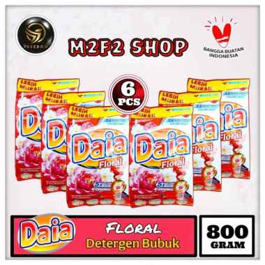 Promo Harga Daia Deterjen Bubuk Floral Blossom 800 gr - Blibli