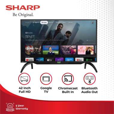 SHARP 2T-C42EG1i Full-HD LED Google TV with Google Assistant [42 Inch]
