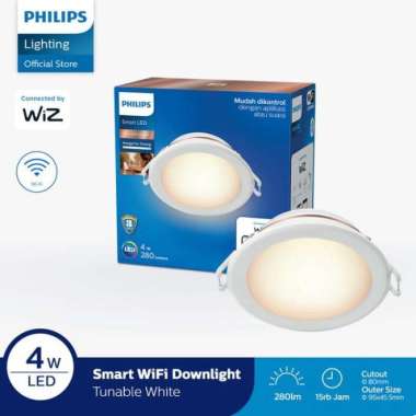 Philips Smart Wifi LED Downlight 4W - Tunable White (Putih)