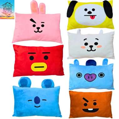 Bantal Boneka BT21 BTS Chimmy Shooky RJ Mang Koya Cooky Tata Besar BANTAL KOYA BESAR