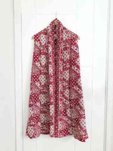 ATASAN BATIK WANITA OUTER LENGAN BUNTUNG OUTER TANPA LENGAN MODERN CARDIGAN BATIK KONDANGAN BATIK KA