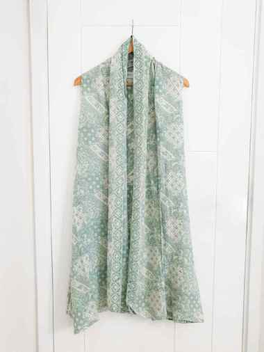 ATASAN BATIK WANITA OUTER LENGAN BUNTUNG OUTER TANPA LENGAN MODERN CARDIGAN BATIK KONDANGAN BATIK KA