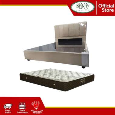 Paket Kamar Tidur Divan Set dan Kasur Spring Bed Single Neo120x200 DivanHBMadrid