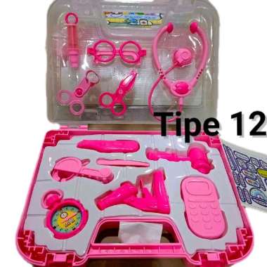 mainan dokter box kotak alat dokter dokteran hello kitty Pink