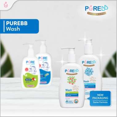 PURE BB BABY Wash 2 in 1 Bath 2 Fruity & Freshy / Sabun & Shampoo - Shampo Sampo Bayi Shampoo Fruity