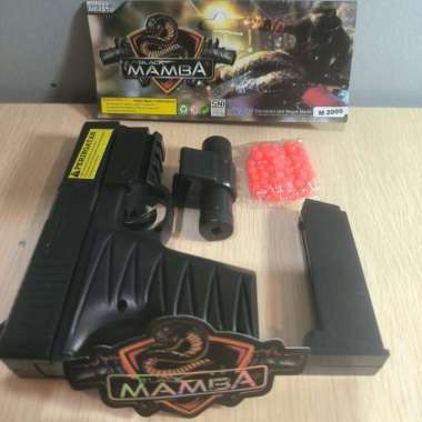 mainan tembakan kokang peluru plastik pistol mainan kokang