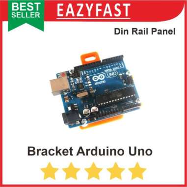 Bracket Dudukan Modul Arduino Uno Module MCB Din Rail Rel Panel Putih