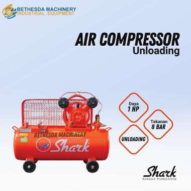Kompresor angin 1 HP Unloading Shark 1 HP / Air Compressor
