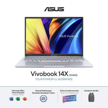 ASUS M1403QA-VIPS752 Notebook - Transparent Silver ( R7-5800H / 8GB+8GB / 512GB SSD / UMA / 14" / WUXGA / Win11 / OHS )