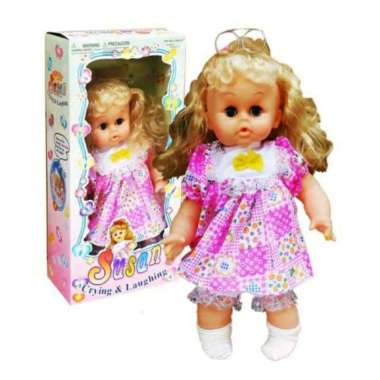 boneka susan empeng dot suara nangis ketawa mainan boneka susan