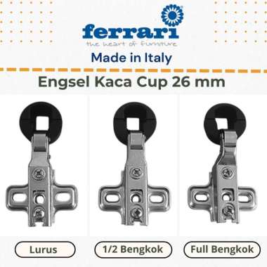 Engsel sendok lemari Ferrari untuk Pintu Kaca lurus