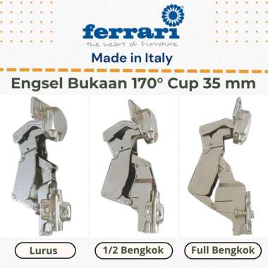 Engsel buaya lemari bukaan besar Ferrari 180 derajat full bengkok