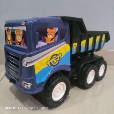 mainan truk bak terbuka truk pasir - dump truck