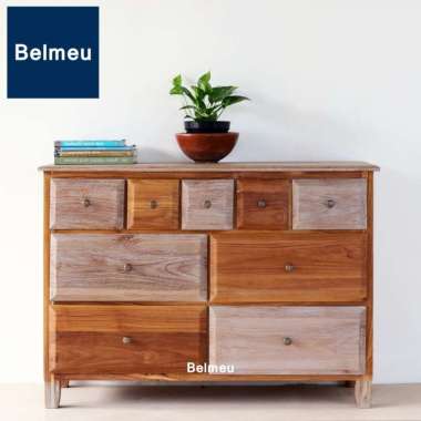 FULL KAYU JATI - Kirana Furniture Meja Makan / Meja Kerja - Calvin Credenza Luke