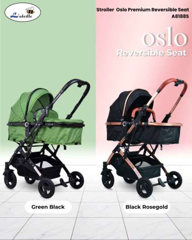 Labeille A8188CS Baby Stroller Oslo Car Seat Premium Reversible Seat Kereta Dorong Lipat Bayi Anak O