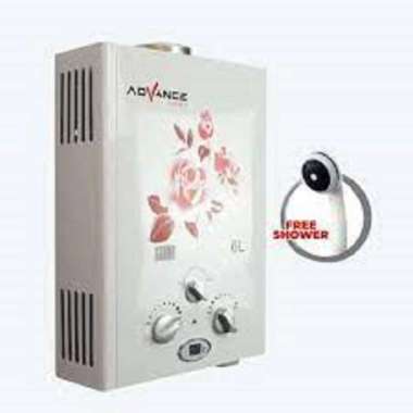 Advance Gas Water Heater 6 Liter Pemanas Air + Free Shower GWH 60