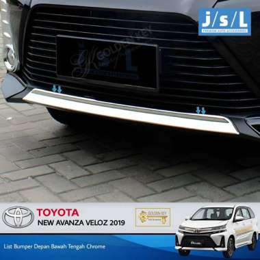Toyota Avanza Veloz 2019 List Bumper Depan Bawah Tengah Chrome Chrome