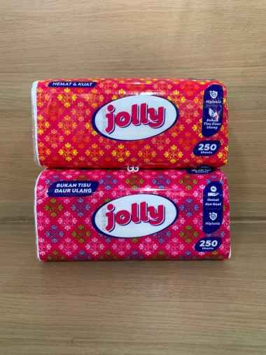 [ JOLLY ] TISSUE JOLLY 250 SHEET 2 PLY / FACIAL TISSUE / TISSUE KERING / TISU